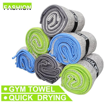 10 Pack Microfiber Gym Towels for Working Out，Fast Drying Workout Accessories Sweat Towels for Gym Gear for Men & Women,Sports Exercise Fitness Gear
