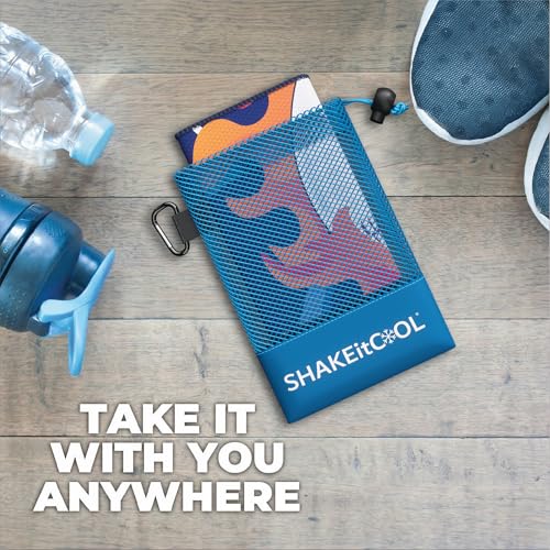 Original Cooling Towel – Soft, Lightweight, Heat Relief – Perfect for Biking, Running, Yoga, Gym, Gardening – Grand Slam - color: Grand Slam
