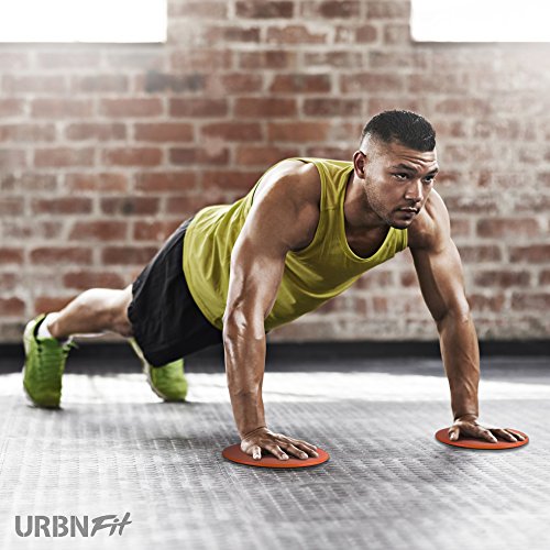 Gliding Discs Core Sliders - Dual Sided Exercise Disc for Smooth Sliding On Carpet and Hardwood Floors - Gliders Workout Legs, Arms Back, Abs at Home or Gym or Travel - Fitness Equipment