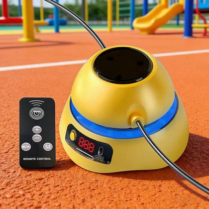 Electric Jump Rope 1-10 Speed Levels Training Jumping Equipment - color: Yellow