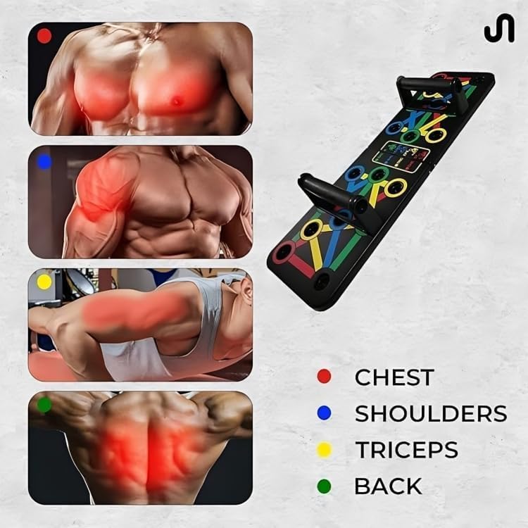 Push Up Board System, 15-in-1 Body Building Exercise Stands, Workout Training Equipment for Men Women
