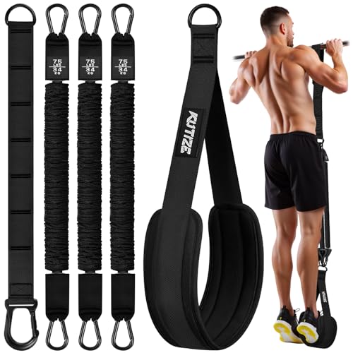 Pull Up Assistance Bands, Pull Up Bar Resistance Bands, Pull Up Bands for Enhanced Strength Training, Muscle Training, 3 Heavy-Duty Adjustable Pull Up Assist Strap & Comfortable Foot Strap - style: Black