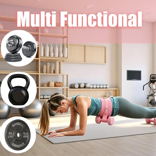 Hip Thrust Belt for Dumbbells, Upgraded Non-Slip Thickened Widened Weight Belt, Heavy Duty Hip Thrust Band Fit for Dumbbells, Kettlebells, Weight Plates and Home Gym Workouts