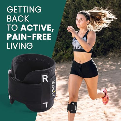 Welnove Sciatic Nerve Brace for Pain Relief – Pressure Pads for Targeted Compression. Relieve Sciatic Nerve, Lower Back, and Hip Pain with Adjustable Knee Support. Unisex and Comfortable for Daily Use