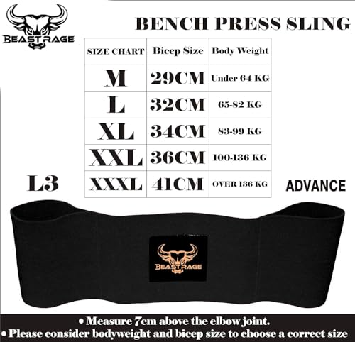 Fitness Bench Press Strength Band, Adjustable Weightlifting Slingshot Blaster,Weight Lifting Resistance Band, Bench Press Slingshot for Elbow Fitness,Chest Builder,Powerlifting - color: Black, size: Medium