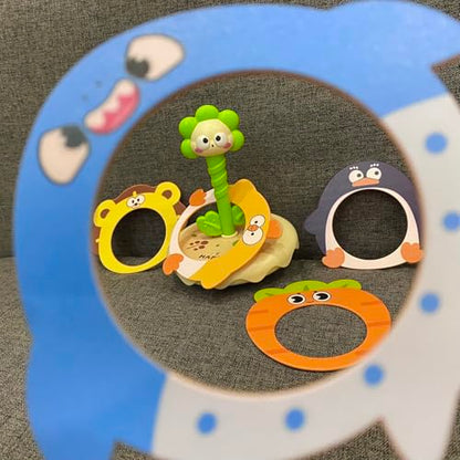 Ring toss Rings, Plastic Rings for Ring toss, Ring Game for Children, Birthday Gift, Tumbler Toy(Green (Sunflower))