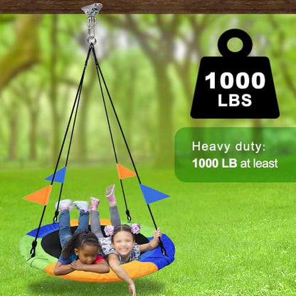 2 Pack Silent Swing Hanger Heavy Duty Stainless Steel Swing Hook with Swivel Bearing for Hammock Chair, Porch Swing, Yoga Silk, Punching Bag 1000 lbs Capacity - color: 2pcs Silent Swing Hanger With Bearing