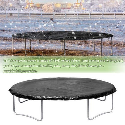 Mini Trampoline Cover 36 38 40 Inch Waterproof Round Trampoline Protective Cover for Fitness, Adults Toddler Indoor/Outdoor Garden Rebounder - Not Spring Cover - size: 38"D x 4.3"H