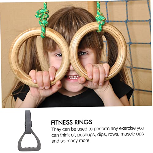 UPKOCH 2 Pcs Adjustable Gym Rings with Thick Straps for Outdoor Strength Training Versatile Fitness Equipment for Core and Upper Body Workouts Home and Playground Use