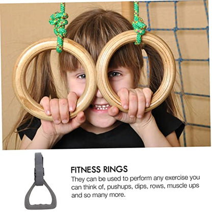 UPKOCH 2 Pcs Adjustable Gym Rings with Thick Straps for Outdoor Strength Training Versatile Fitness Equipment for Core and Upper Body Workouts Home and Playground Use