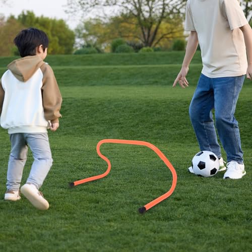 Angoily 2pcs Agility Speed Hurdles 23cm Plastic Running Training Equipment for Soccer Football Agility and Speed Drills