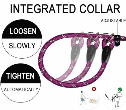 6 FT Heavy Duty Dog Leashes with Comfortable Padded Handle,Wine Red - color: Wine Red, size: 6 Feet x 1/2 Inch