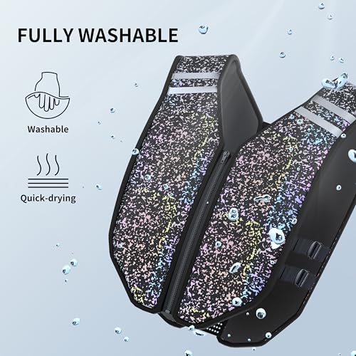 PROIRON Weighted Vest Soft Washable for Men Women 6.5lbs/11lbs/17.5lbs/22lbs,Fully Reflective Running Weight Vest,No Leakage Weighted Vest for Fitness,Workout,Weight Loss,Strength Training