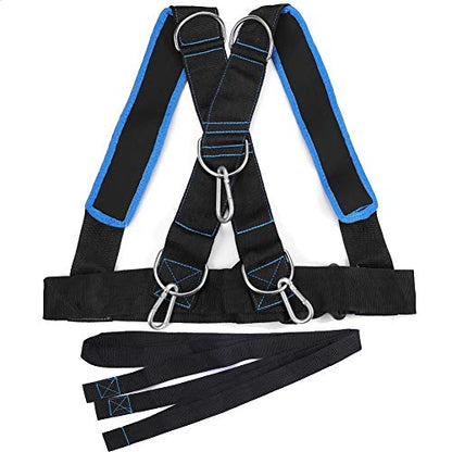 Training Sled Harness Vest with Pull Strap, Tire Pulling Resistance Speed Training