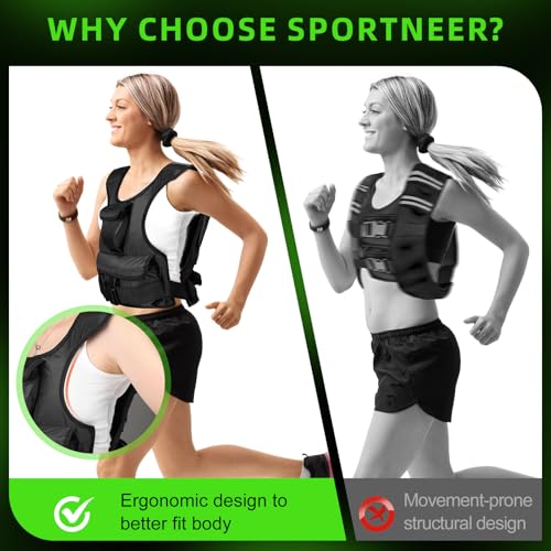 Adjustable Weighted Vest for Women, Customizable 0-18 lbs Strength Training Vest with 10 Removable Sandbag, Breathable Design, Reflective Safety Strips for Running, Hiking, and Fitness - size: 0-12 lb
