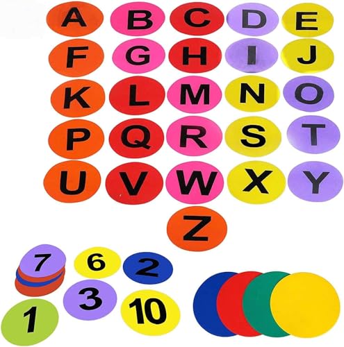 GSi Spot Markers – Non-Slip Non-Toxic Poly Spots – Floor Markers for PE, Sports & Classroom Activities