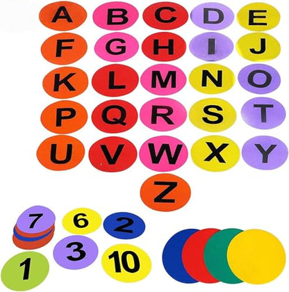 GSi Spot Markers – Non-Slip Non-Toxic Poly Spots – Floor Markers for PE, Sports & Classroom Activities