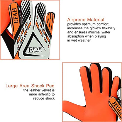 Soccer Goalie Goalkeeper Gloves for Kids Boys Children Football Gloves with Strong Grips Palms