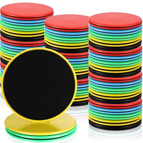 Core Sliders for Working Out Bulk Dual Sided Workout Disc Gifts for Group Training Classes Fitness Slider for Stability Ab Legs Full Body Fit Gym Carpet Hardwood FloorFoot - color: 5 Colors
