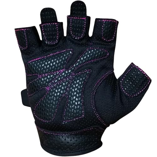 Meister Women's Fit Grip Weight Lifting Gloves w/Washable Amara Leather