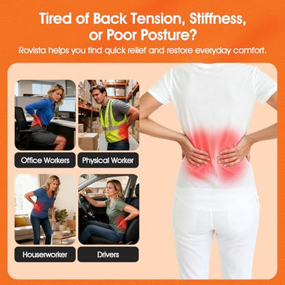 Premium Back Stretcher for Lower Back Pain Relief – 4-Level Adjustable Lumbar Support Board with Soft EVA Massage Strip – Durable & Portable Back Cracker to Release Tension and Reset Your Day (Black)