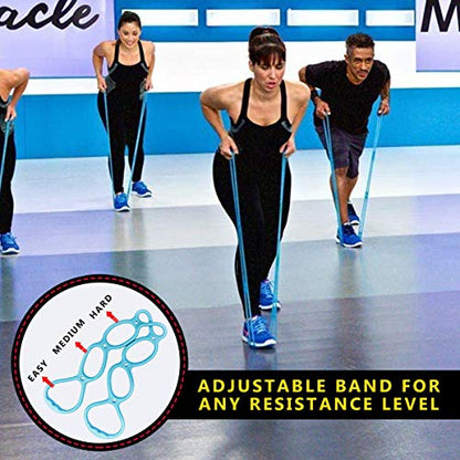 Workout Bands 7 Ring Adjustable Resistance Bands for Working Out Home Workout Walking Exercise Workout Bands Fitness Program Exercise Bands Stretch Bands for Recovery