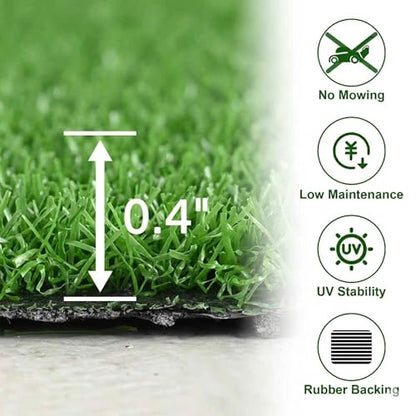 Yescom Sports Sled Strips Turf Gym Flooring for Weight Sled Push Pull - size: 0.4"H-3'x65'(200Sq.Ft)