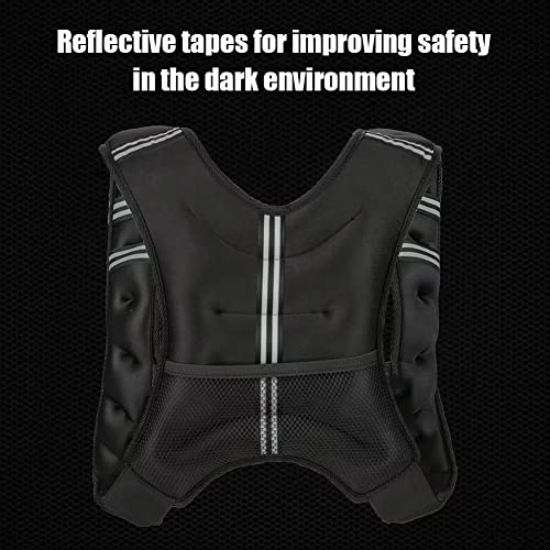Weighted Vest for Men Women, 12 16 20 25 30 Lbs Weights Included, Workout Equipment Strength Training Weight Vest for Training Workout, Jogging, Cardio, Walking