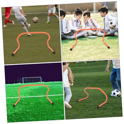 Beaupretty 3pcs Plastic Sports Agility Hurdles 15cm Speed Training Obstacles for Soccer Football Youth Agility Drills and Footwork Practice