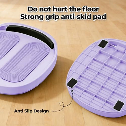 Calf stretcher slant board, 15-Level Adjustable Slant Board for Plantar Fasciitis, Shin Splints & Achilles Tendonitis, Lightweight Ankle Stretch Board for Home Gym or Travel - color: Purple
