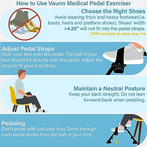 Vaunn Under Desk Bike Pedal Exerciser Ergometer with LCD Display – Mini Pedal Exerciser for Arm & Leg Workout, Folding Desk Cycle for Home Office, Physical Therapy & Low Impact Cardio - style: Mystic Black