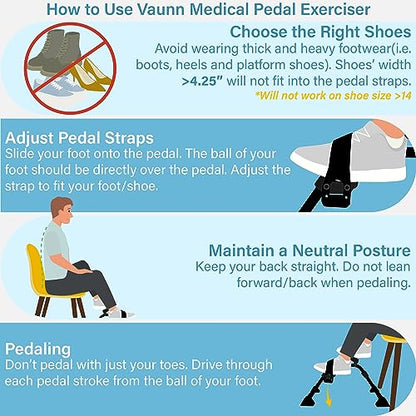 Vaunn Under Desk Bike Pedal Exerciser Ergometer with LCD Display – Mini Pedal Exerciser for Arm & Leg Workout, Folding Desk Cycle for Home Office, Physical Therapy & Low Impact Cardio - style: Mystic Black