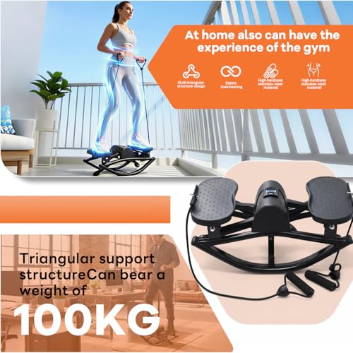 Rock Stepper,Portable Rocking Stepper Machine– Low-Impact Home Fitness Machine with Built-in Counter, 330 lbs Capacity, Compact & Lightweight for Apartments