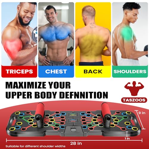 Push Up Board, with Automatic Count & Timer, 41 Push Up Bar, Updated Foam Handles, Portable Home Workout Equipment, Push Up Strength Training Equipment