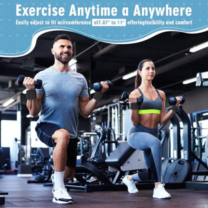 Wrist Weights, 2Pack Adjustable Wearable Wrist Ankle Weights for Women/Men, Silicone Wrist Bangles for Walking, Yoga, Pilates, and Gym, Arm & Leg Workout, 2lb - color: Black