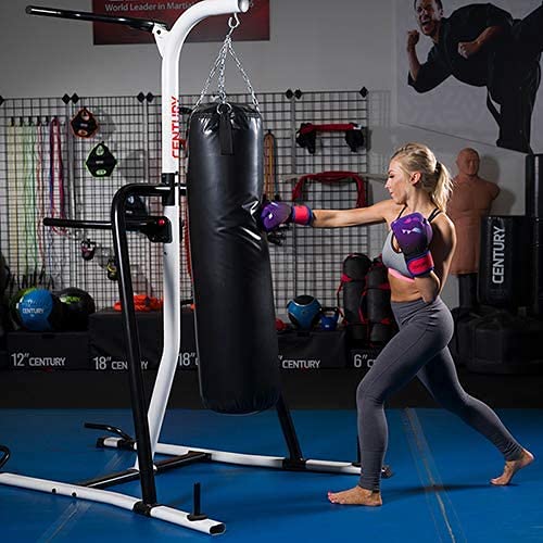Century Fitness Training Station One Size Fits Most, Upper Body, Martial Arts, Bolt for Heavy Hanging Bag, Pull Up Bars, Dip Handles, Push Up Handles, Holds Up to a 100lb Bag