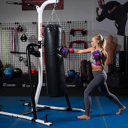 Century Fitness Training Station One Size Fits Most, Upper Body, Martial Arts, Bolt for Heavy Hanging Bag, Pull Up Bars, Dip Handles, Push Up Handles, Holds Up to a 100lb Bag