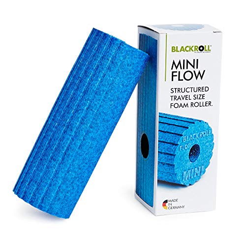 BLACKROLL - Mini Flow Foam Roller, Portable Massage Tool for Feet, Hands, and Arms, Ideal for Travel and Plantar Fasciitis Relief, Great for Exercise, Massage, and Muscle Recovery, 6" x 2" - color: Azure, size: 15 cm x 6