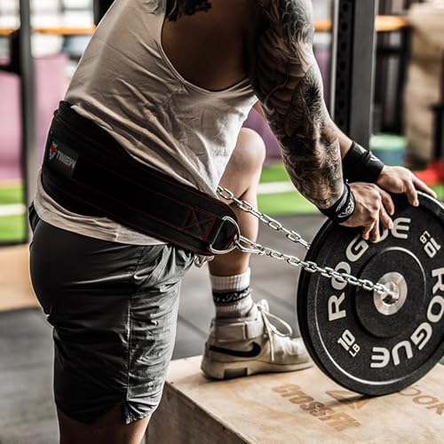 Heavy Duty Dip Belt With Chain - Weighted Pull Up Belt for Workout