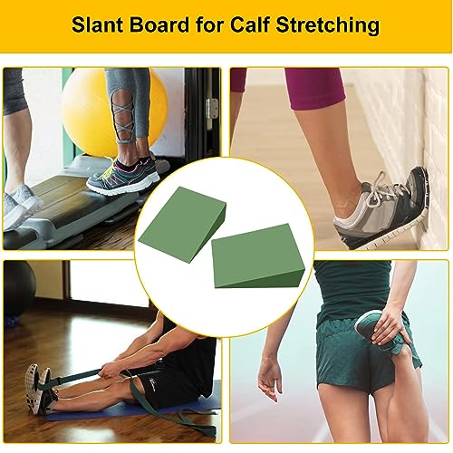 Yoga Foam Wedge, Professional Height Wedge Yoga Prop, Portable Foam Yoga Wedge Stretching Equipment, Supportive Yoga Block, Back Support Foam Incline Slant Board For Leg, Calf, Ankle And Foot Stretchi
