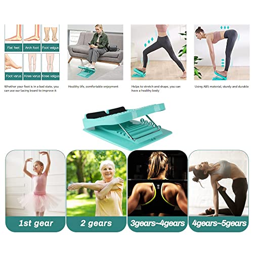 5Gear Adjustable Non Slip Slant Board Calf Stretcher and Ankle Incline Board Heavy Duty Plastic Gym Home Equipment