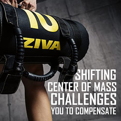 ZIVA Power Sandbag – Pre-Weighted Training Bag with Multiple Handles for Full-Body Strength & Conditioning – Heavy-Duty, No-Fill Needed (10–50 lb)