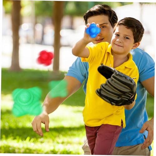 BESTonZON 6pcs Agility Reaction Training Hexagonal for Hand-Eye Coordination and Elastic for Sports Training Lightweight for Boys and Girls and Adults