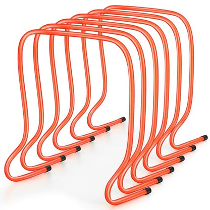 6 Pcs Plyo Hurdles Training Equipment Practice Speed Hurdles Training Track Agility Soccer Football Basketball Baseball Plyometric for Kids Athletes Indoor Outdoor Sports