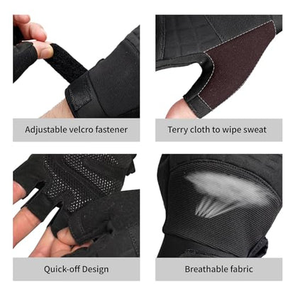 VWX Anti-Slip Gel Palm Workout Gloves for Men and Women - with Sweat-Wicking Fabric for Gym,Weight Lifting, Cycling, Weightlifting, Exercise, Climbing - size: Small