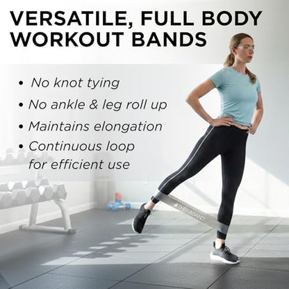 THERABAND Resistance Band Loop Set of 3, Exercise, 18", Black/Silver/Gold - color: Black/Silver/Gold, size: 18 inch