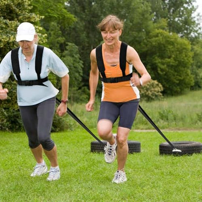 Sled Pulling Belt, Adjustable Heavy Duty Removable Sled Harness for Pulling Fitness, Resistance Training