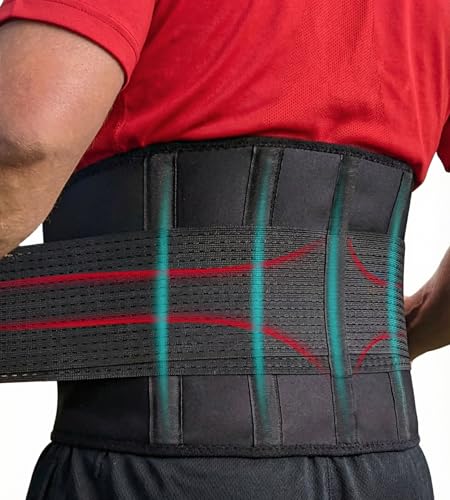 Plus Size Lower Back Brace 5XL - The Most Effective Back Pain Relief for Men & Women, Adjustable Lumbar Support Belt for Injury Prevention, Sciatica, Scoliosis, Herniated Disc
