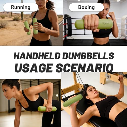 Egles Dumbbell Weight Bars for Women & Men, Set of 2 (3.3 LB | 6.6 LB Pair) -Hand Weights for Walking, Strength Training, Yoga, Pilates, Non-Slip Weights, Portable Strength Training