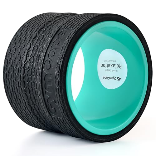 GymCope Back Wheel Foam Roller – Targeted Back & Neck Relief, Lumbar Spine Stretcher, Spinal Decompression Stretcher, Massage Roller with Density Foam for Physical Therapy, Supports 500lbs - color: Mint Green, size: 6”